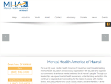 Tablet Screenshot of mentalhealthhawaii.org
